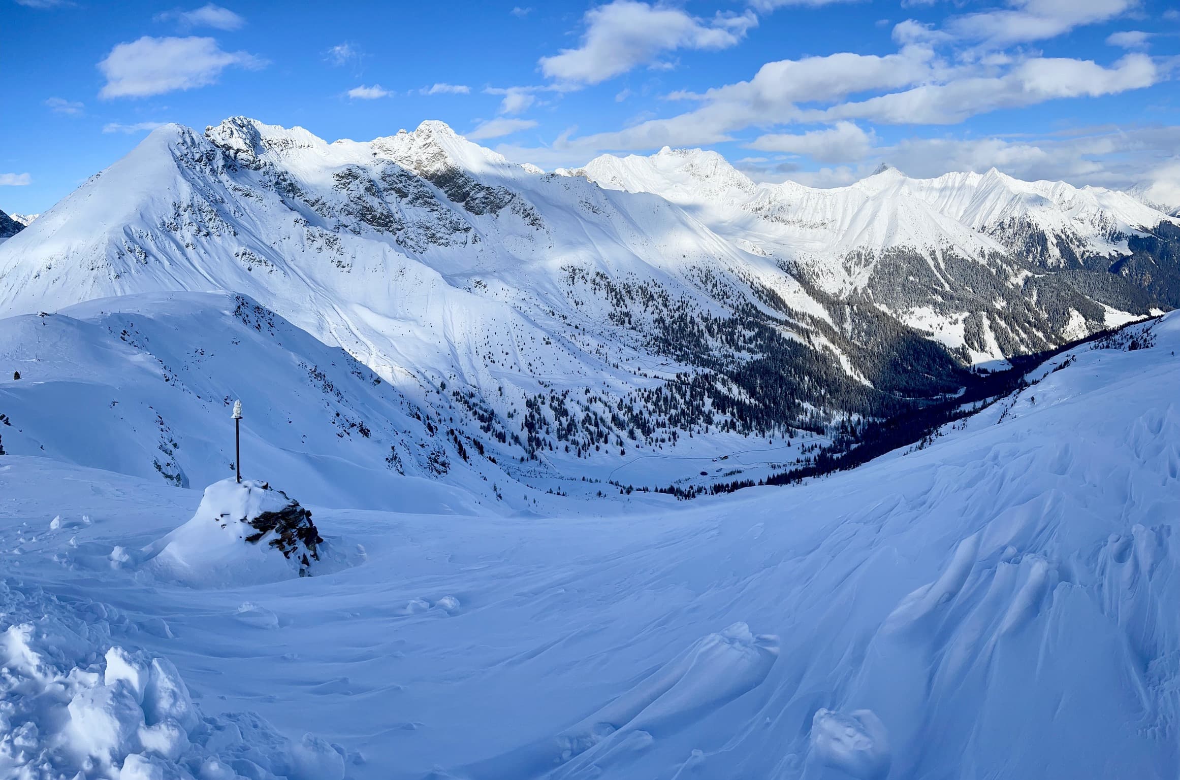 Skiing slopes at Merano 2000
