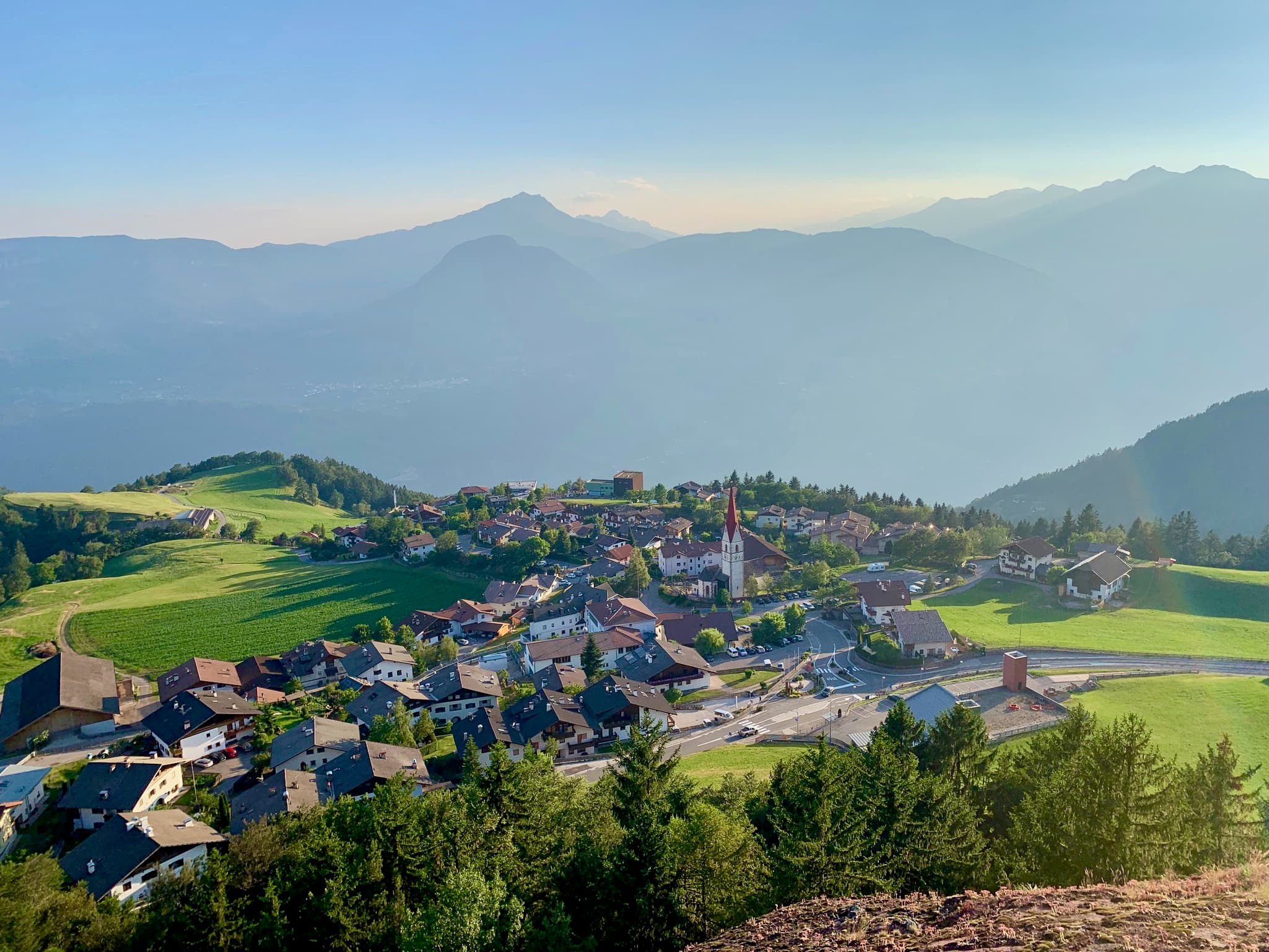 Verano village and valley view